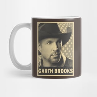 brown cream Garth Brooks Mug